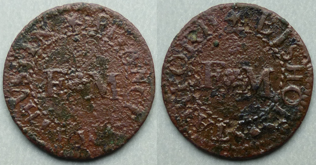 Bishops Stortford, Frances Mathus farthing N2137 Bishops Stortford, Frances Mathus farthing N2137